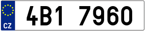 Trailer License Plate